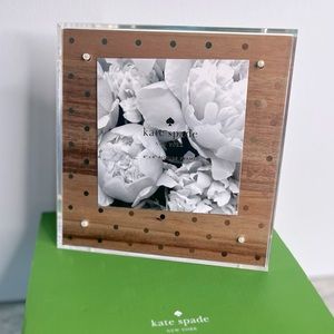 KATE SPADE ♠️ New York - Wood & Acrylic Picture Frame  with Gold Dots